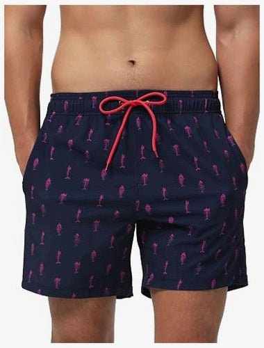 MEN'S SWIMMING TRUNKS WITH DRAWSTRING ZIPPER QUICK-DRYING XXL