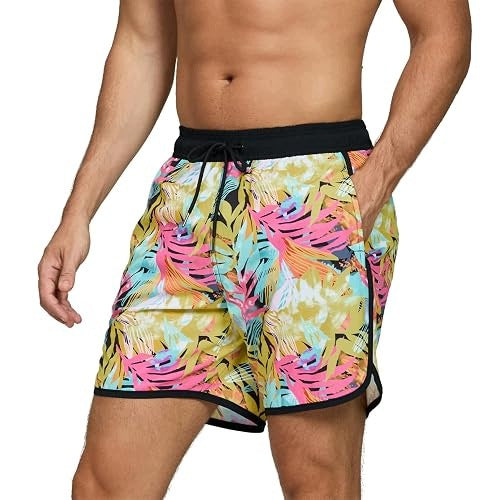 MEN'S SWIMWEAR ADJUSTABLE QUICK-DRYING BEACH SHORTS Brand no brand