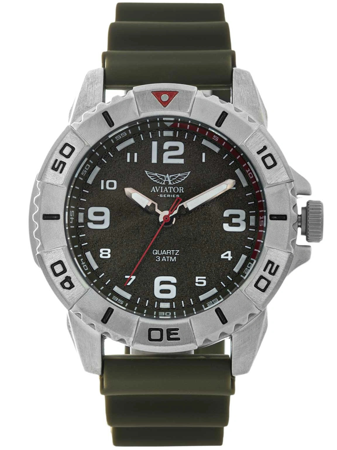 MEN'S WATCH AVIATOR AVAW9680 F-SERIES AIRBORNE GREEN Packaging status original