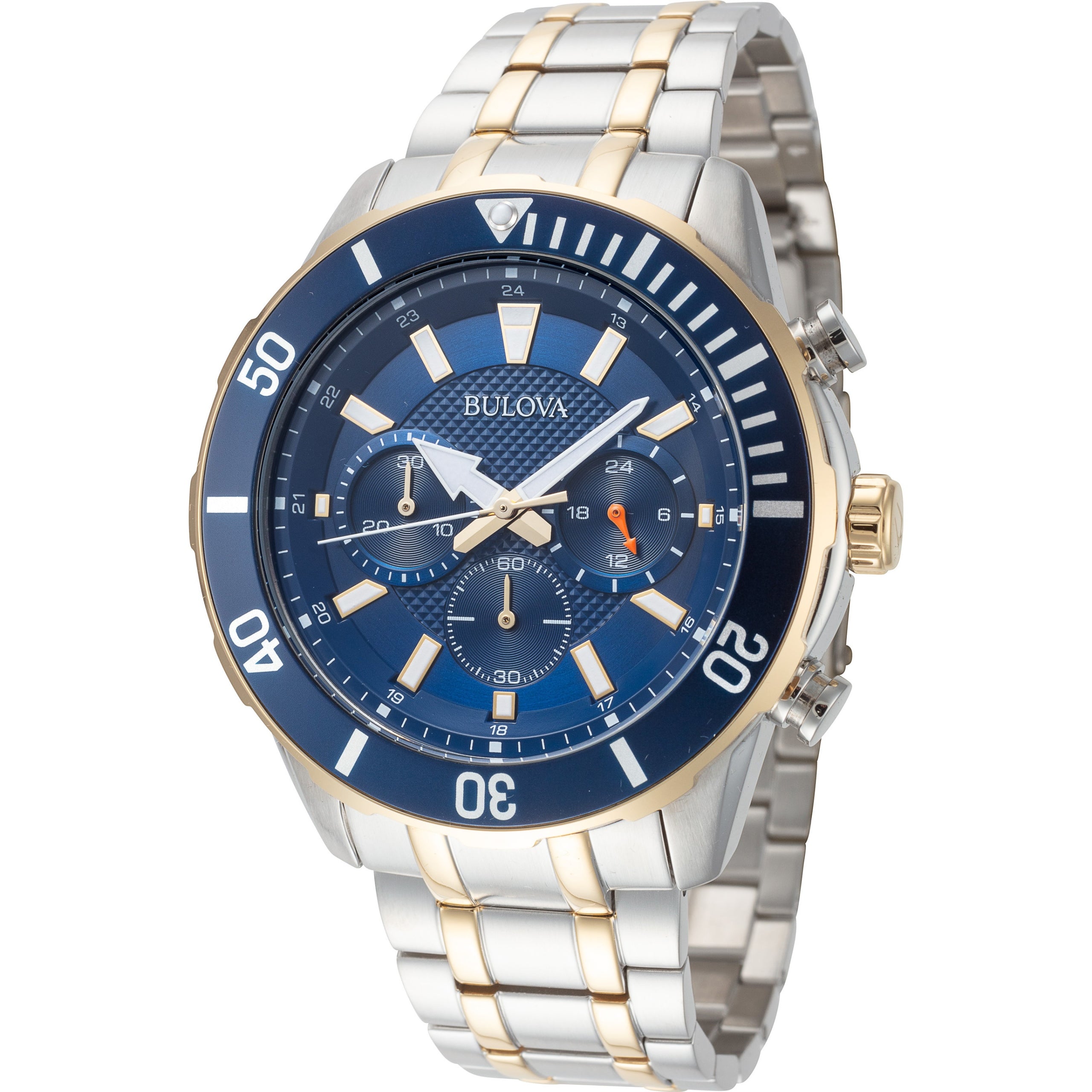MEN'S WATCH BULOVA 98A246 WITH CHRONOGRAPH - LUMINOVA - WATERPROOF + BOX