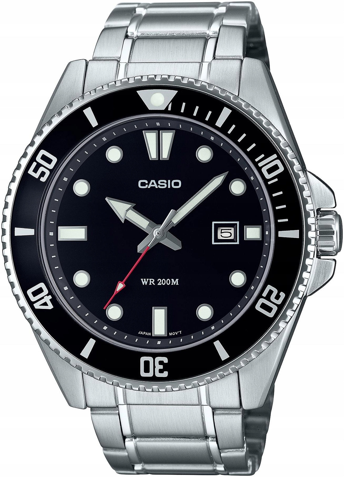 MEN'S WATCH CASIO DURO MDV-107D-1A1VDF DIVER 200M DIVER ON BRACELET Packaging status original