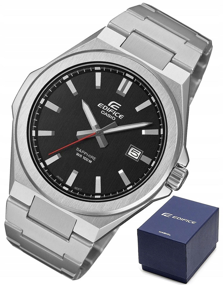 MEN'S WATCH CASIO EDIFICE EFB-108D-1AVUEF SAPPHIRE GLASS 100M + BOX