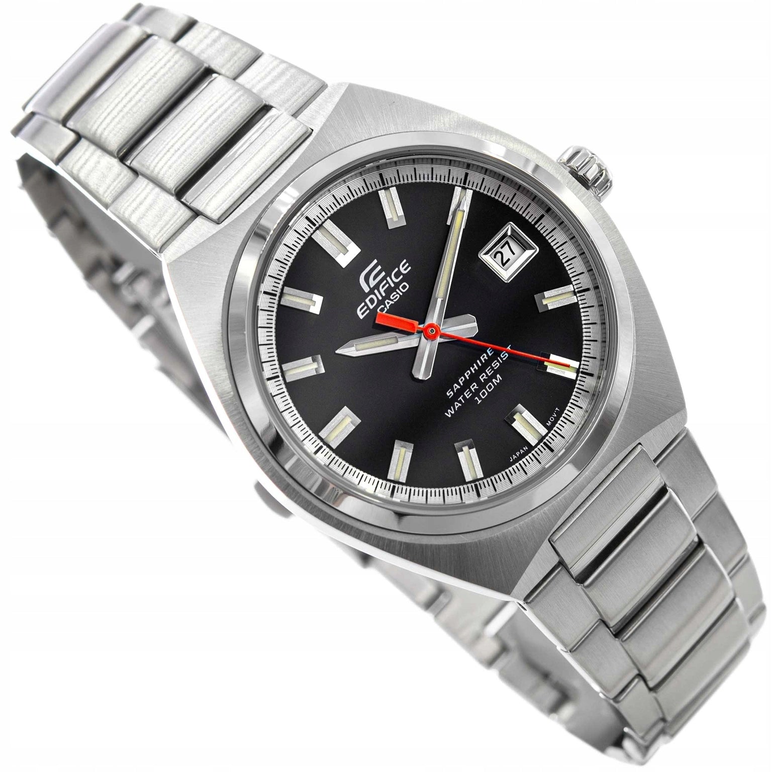 MEN'S WATCH CASIO EFB-109D-1AVEF EDIFICE SILVER ON BRACELET DATE