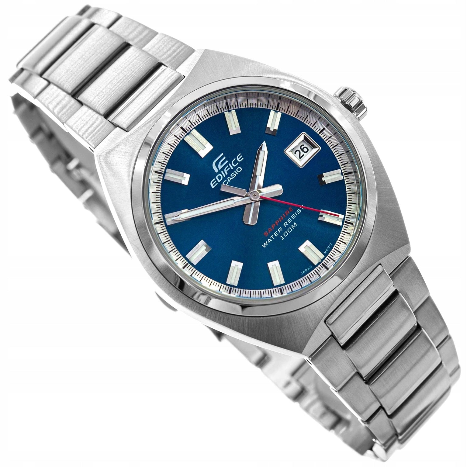 MEN'S WATCH CASIO EFB-109D-2AVEF EDIFICE SILVER ON BRACELET DATE