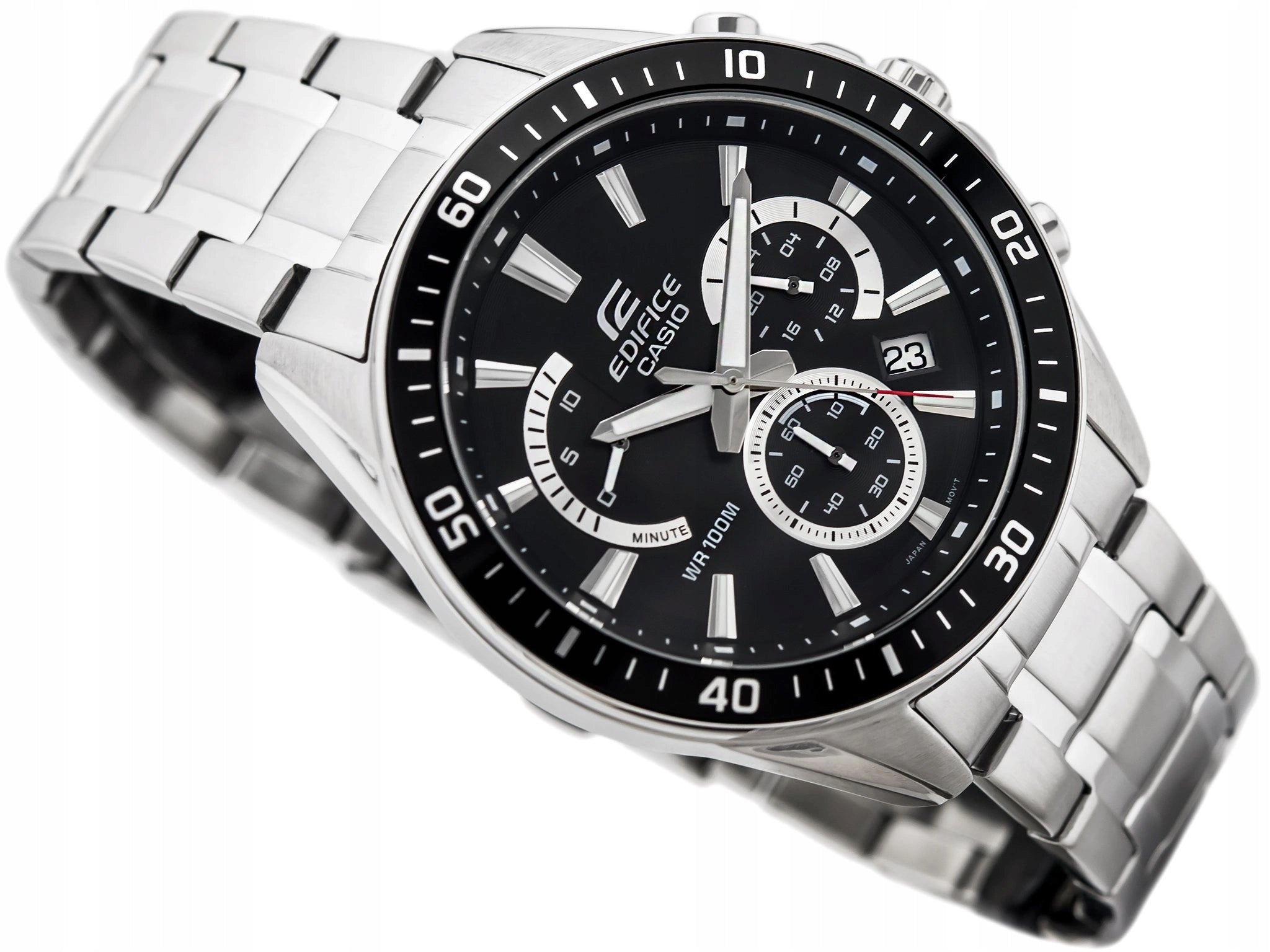 MEN'S WATCH CASIO EFR-552D-1AVUEF STOPWATCH DATE Brand CASIO