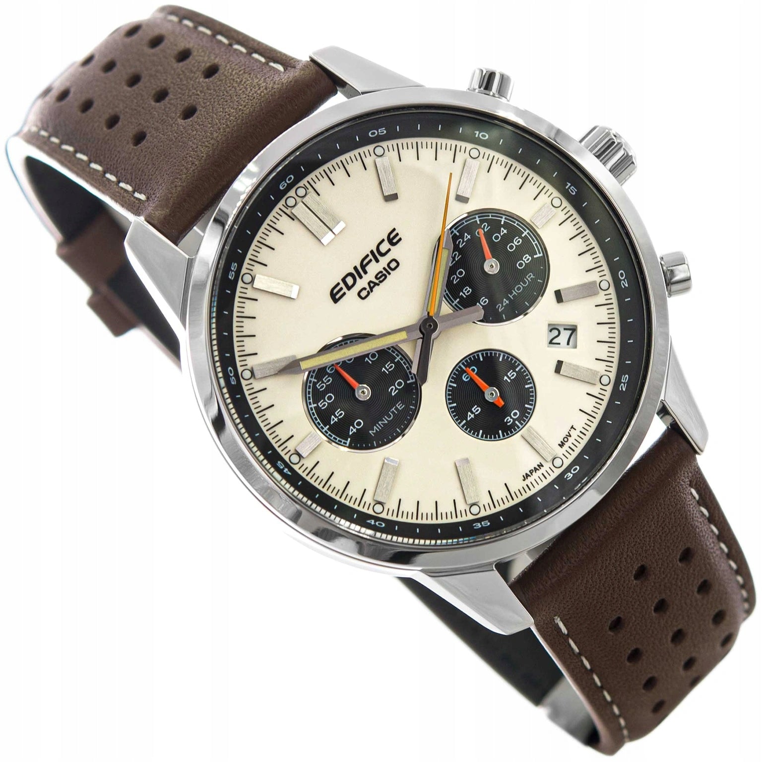 MEN'S WATCH CASIO EFR-575L-7AEF EDIFICE WITH CHRONOGRAPH ON STRAP 100M