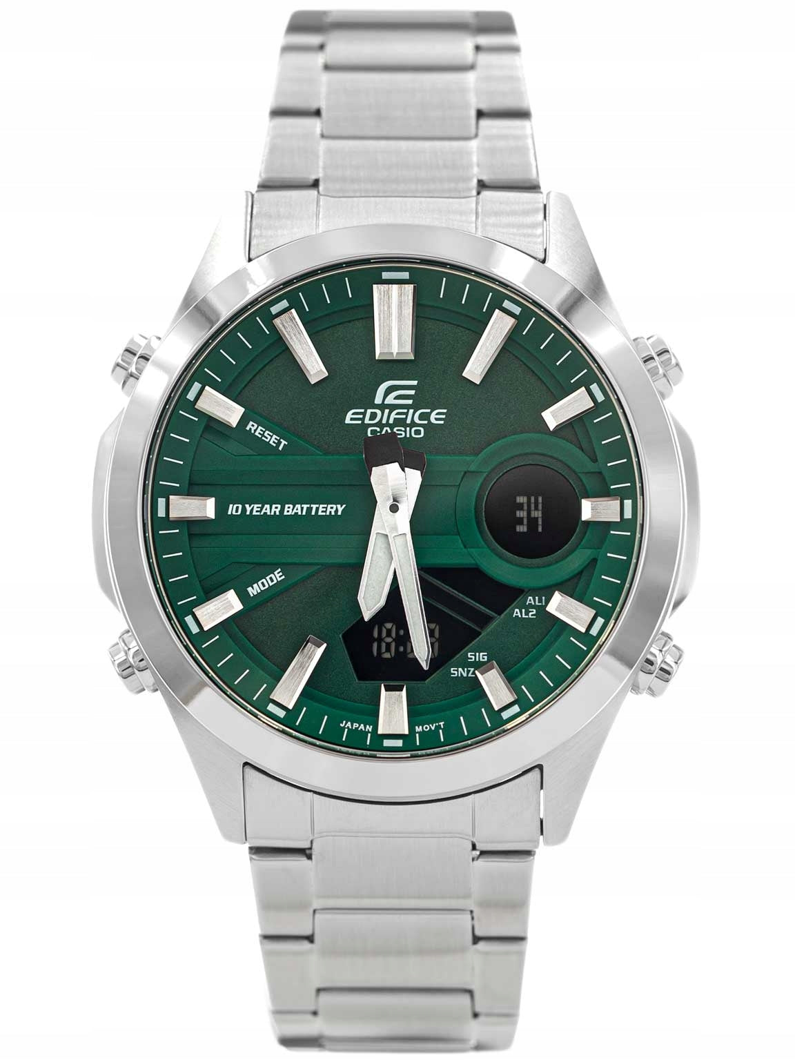 MEN'S WATCH CASIO EFV-C120D-3AEF EDIFICE ON BRACELET TELEMEMO 100M Brand CASIO