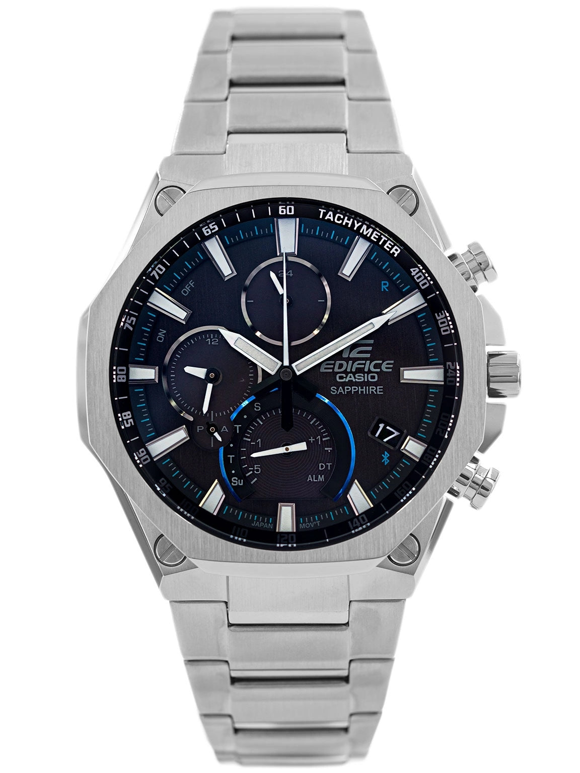 MEN'S WATCH CASIO EQB-1100D-1AER BLUETOOTH SLIM Strap color silver