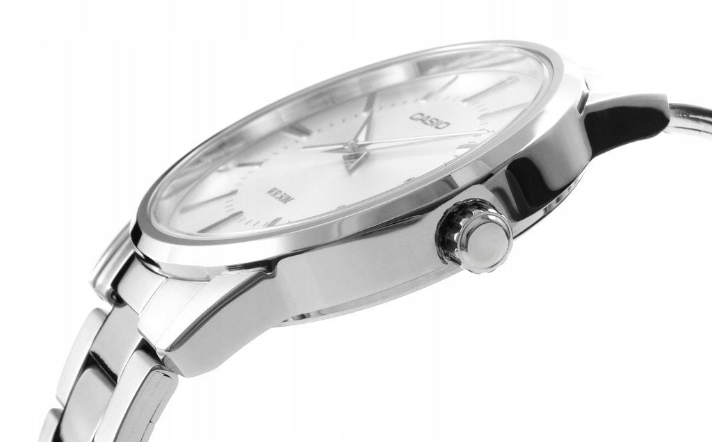 MEN'S WATCH CASIO MTP-1303D-7AV steel classic +BOX +ENGRAVING Packaging status original