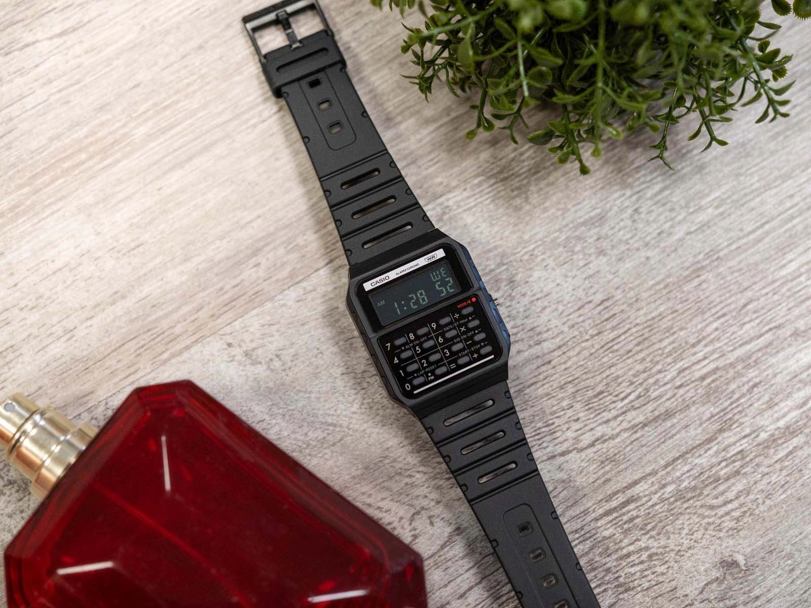 MEN'S WATCH CASIO VINTAGE CA-53WB-1BEF BLACK ON STRAP CALCULATOR Brand CASIO