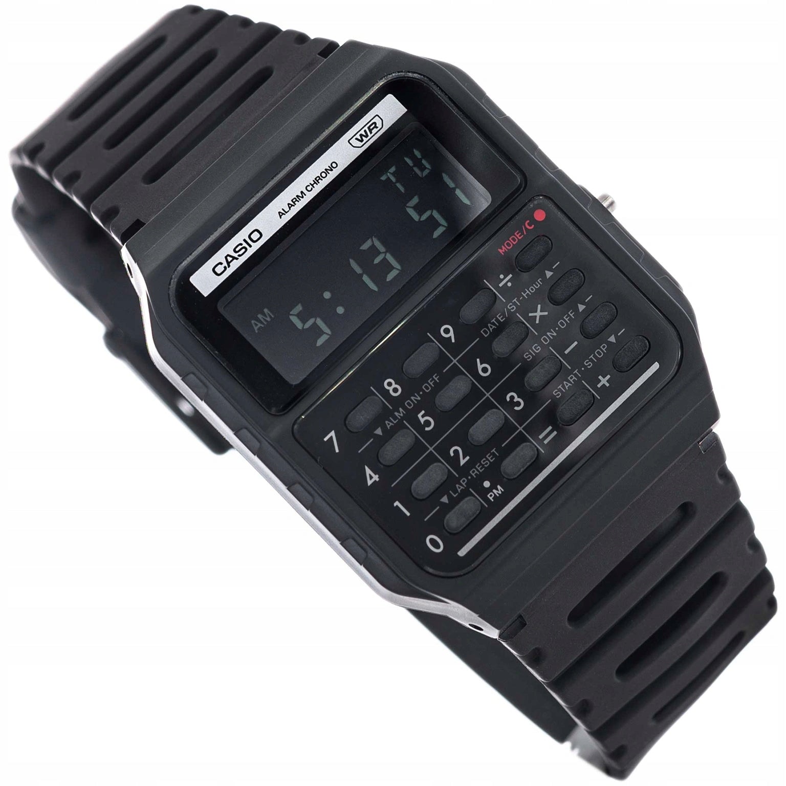 MEN'S WATCH CASIO VINTAGE CA-53WB-1BEF BLACK ON STRAP CALCULATOR