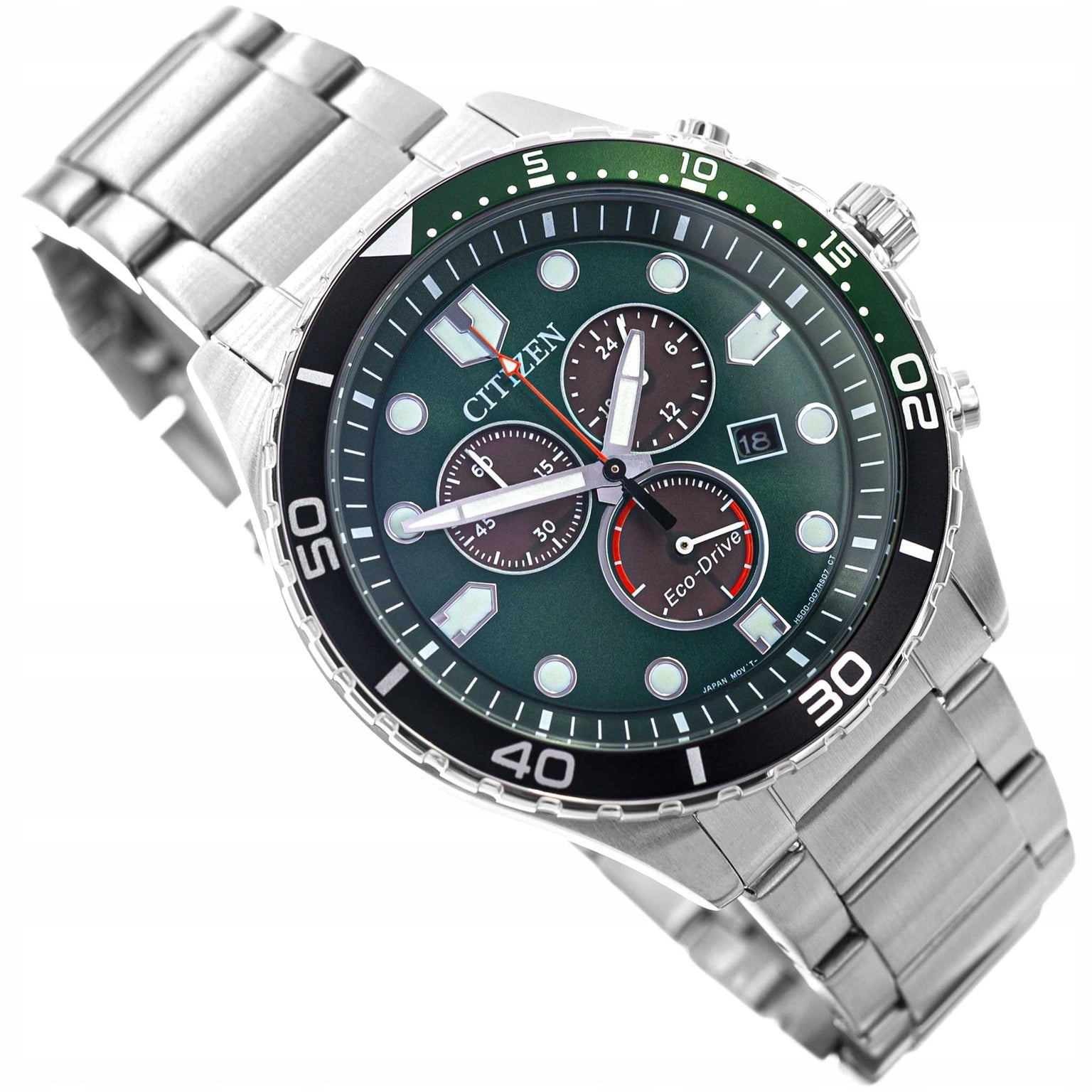 MEN'S WATCH CITIZEN AT2561-81X ECO-DRIVE AQUA SPORT CHRONOGRAPH 100M