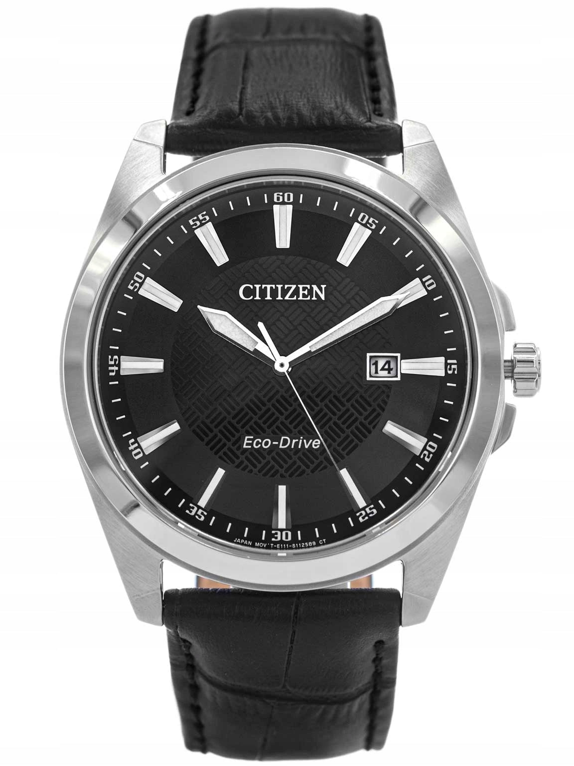 MEN'S WATCH CITIZEN BM7108-14E ECO-DRIVE BLACK ON DATE BAR 100M Packaging status original