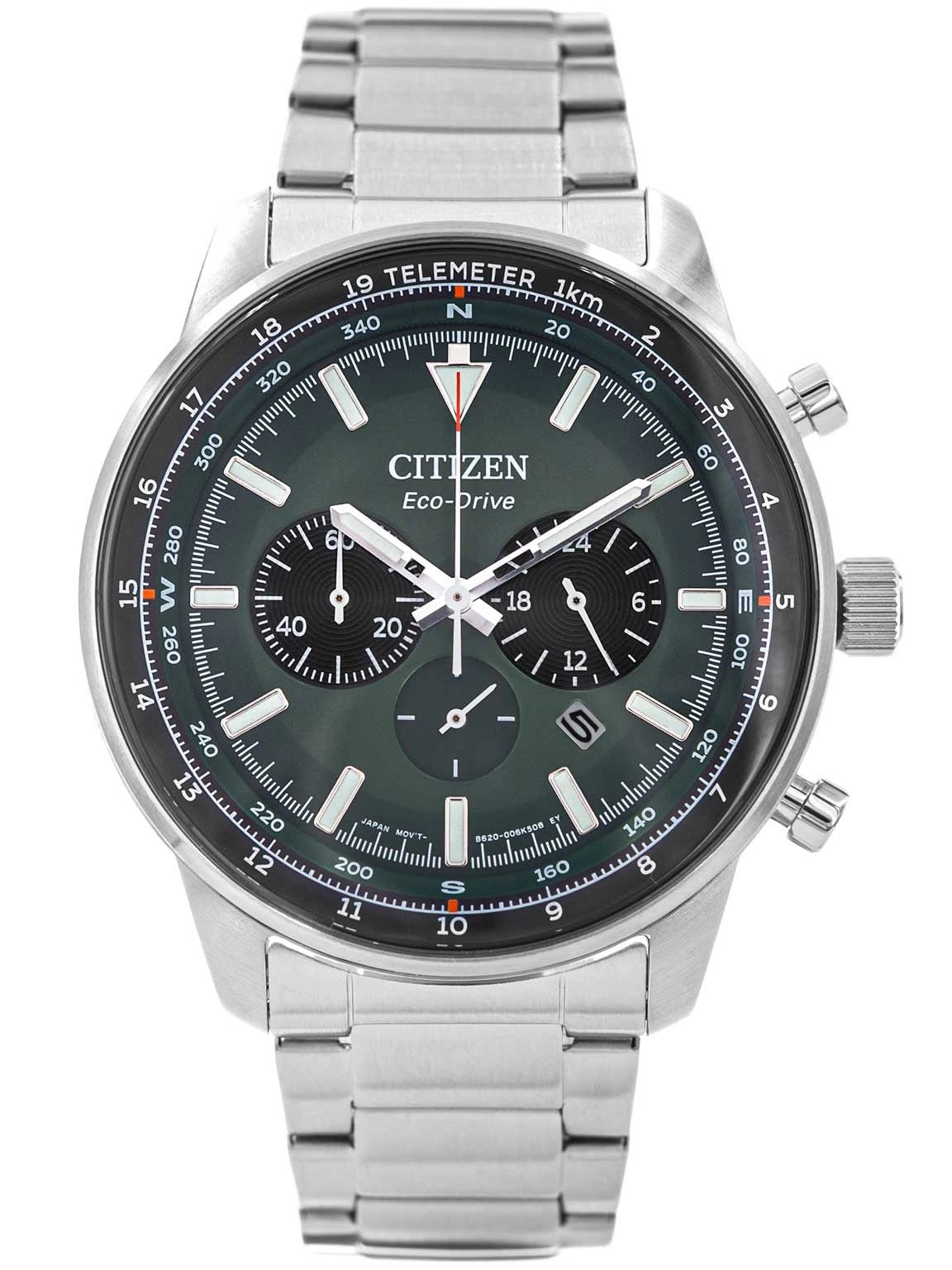 MEN'S WATCH CITIZEN CA4500-91X ECO-DRIVE AVIATION CHRONOGRAPH SOLAR DATA Packaging status original