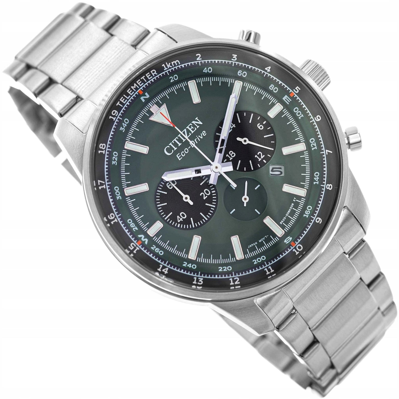 MEN'S WATCH CITIZEN CA4500-91X ECO-DRIVE AVIATION CHRONOGRAPH SOLAR DATA