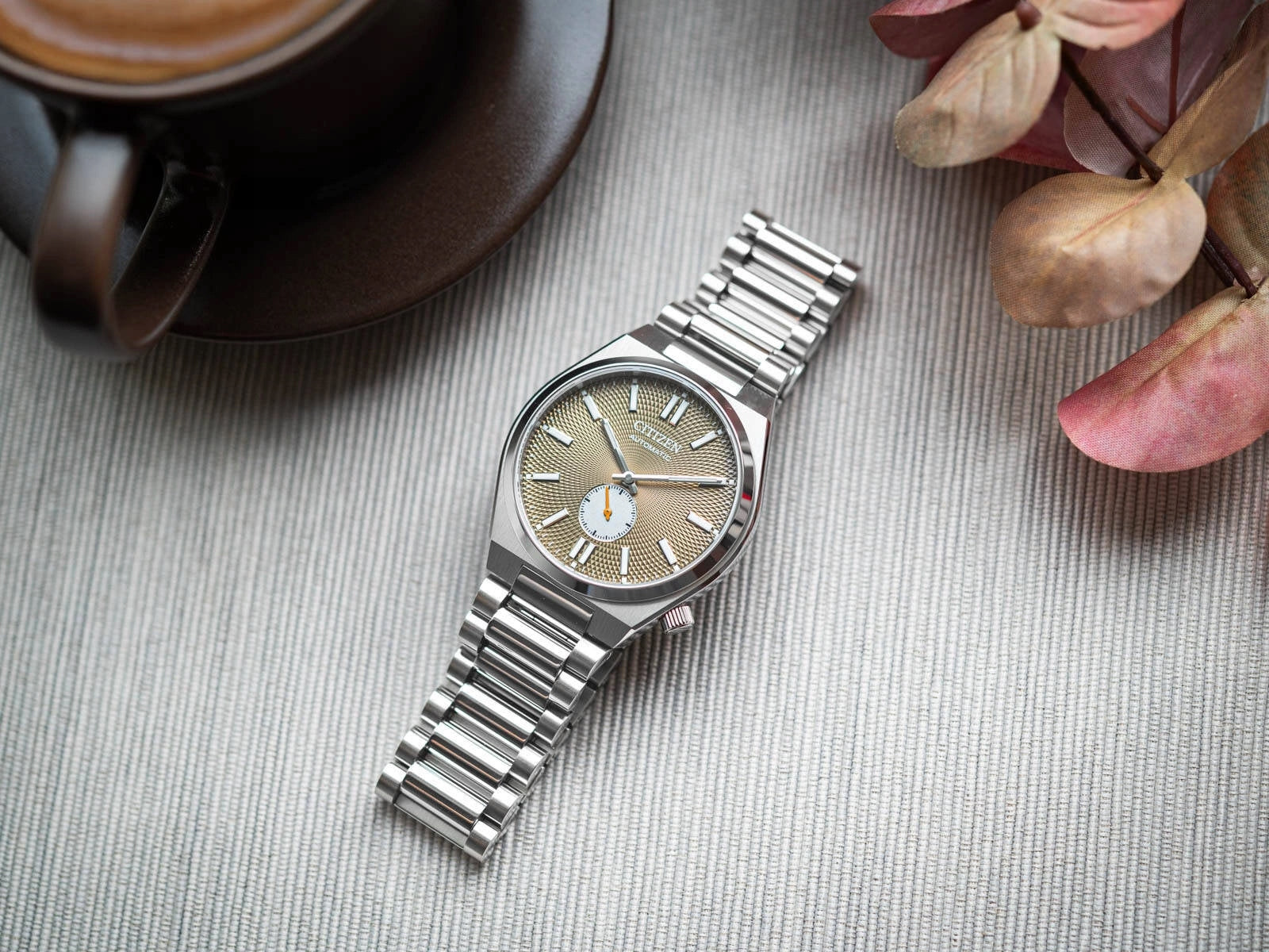 MEN'S WATCH CITIZEN NK5010-51X AUTOMATIC TSUYOSA SILVER ON BRACELET Brand Citizen