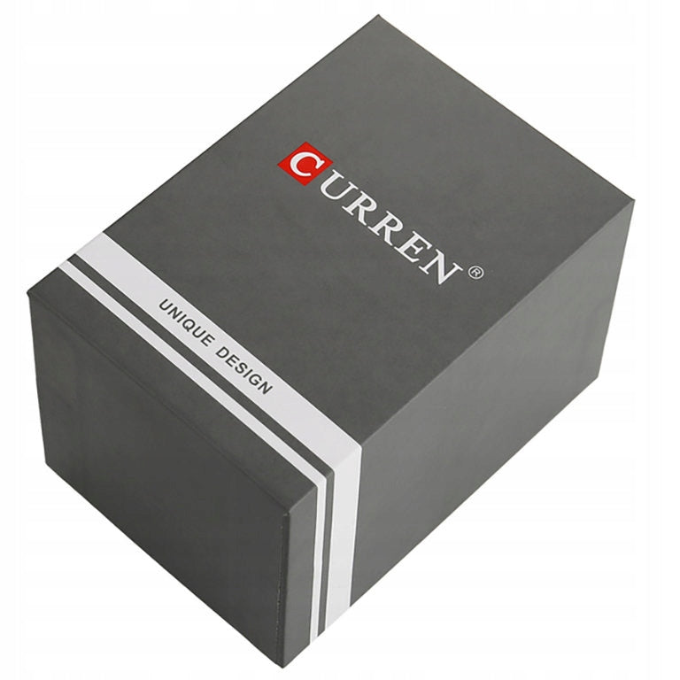 MEN'S WATCH CURREN BARSON chronograph date +BOX +ENGRAVING Brand Curren