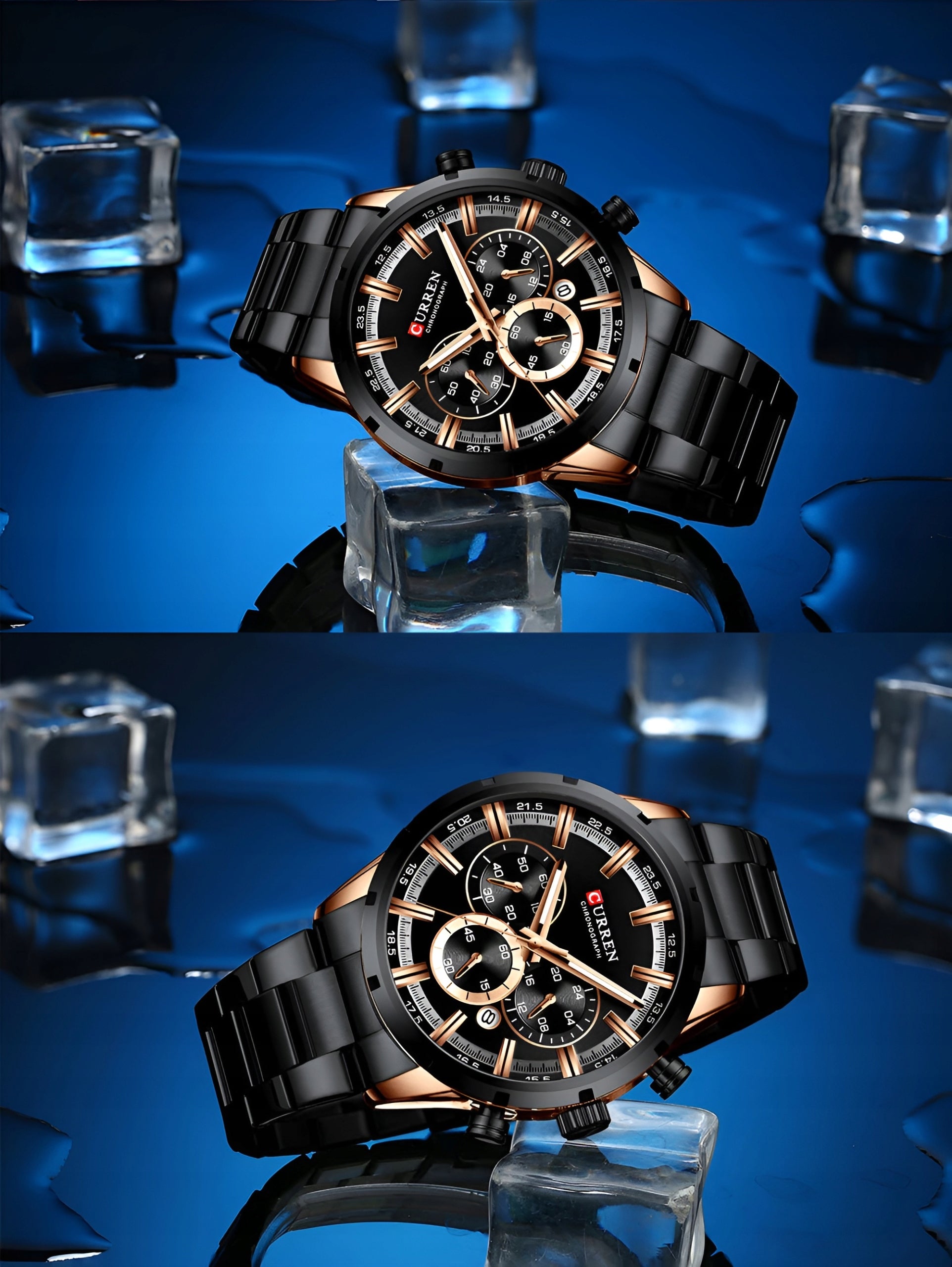 MEN'S WATCH CURREN CLASSIC ELEGANT CHRONOGRAPH DATE 5 COLORS Manufacturer code Zegarek męski Curren na bransolecie klasyczny