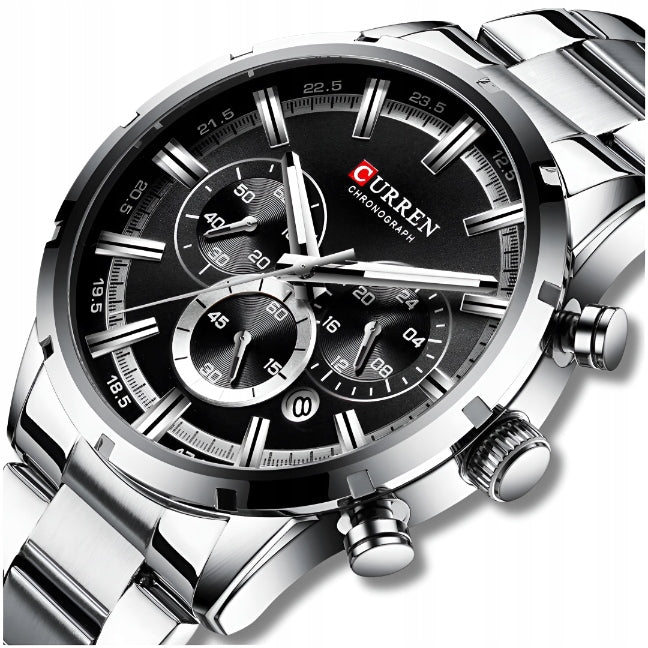 MEN'S WATCH CURREN CLASSIC ELEGANT CHRONOGRAPH DATE 5 COLORS