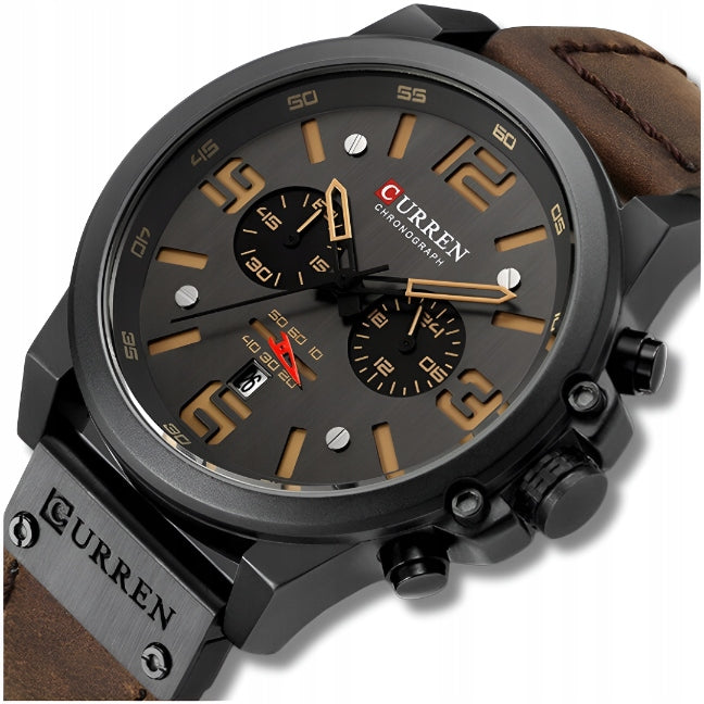 MEN'S WATCH CURREN CLASSIC ELEGANT CHRONOGRAPH DATE 6 COLORS