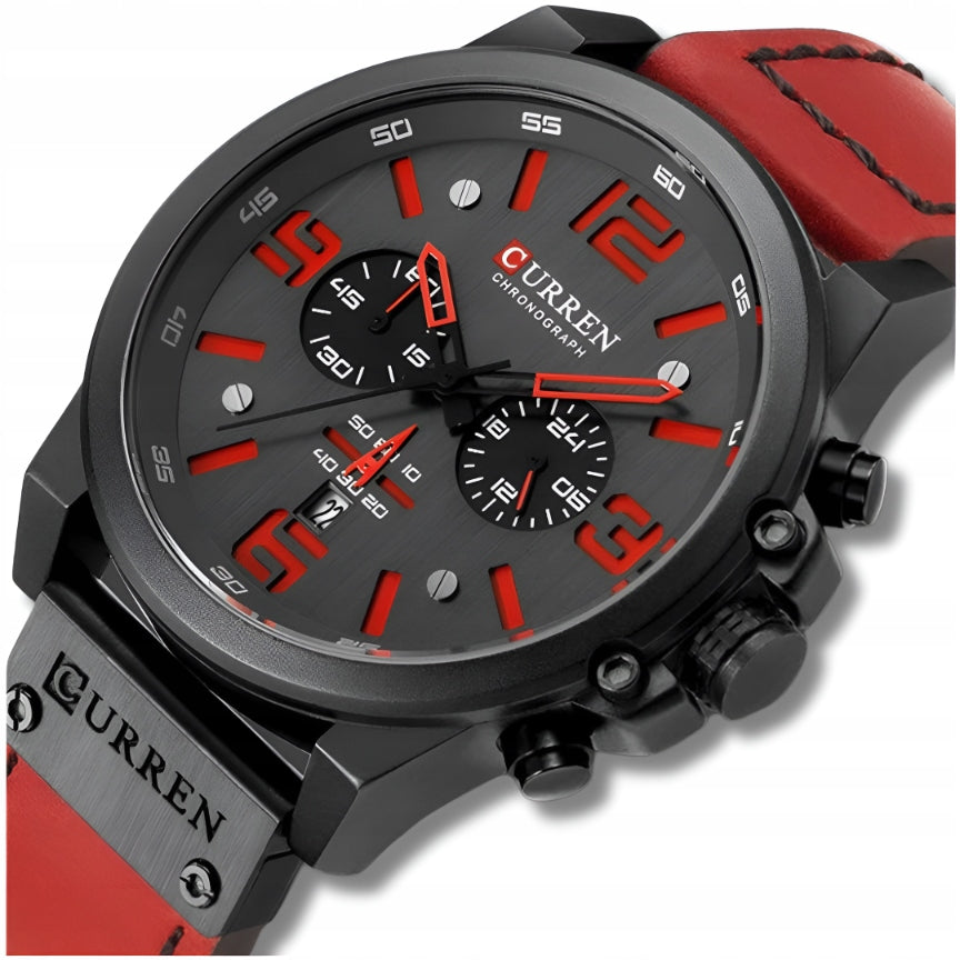 MEN'S WATCH CURREN CLASSIC ELEGANT CHRONOGRAPH DATE 6 COLORS