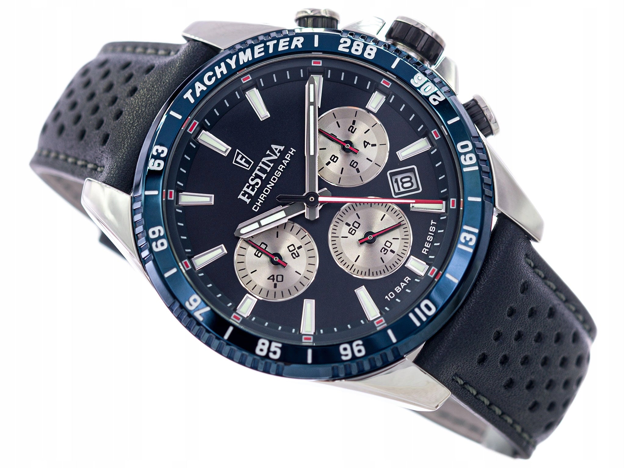 MEN'S WATCH FESTINA F20561/2 NAVY BLUE STOPWATCH