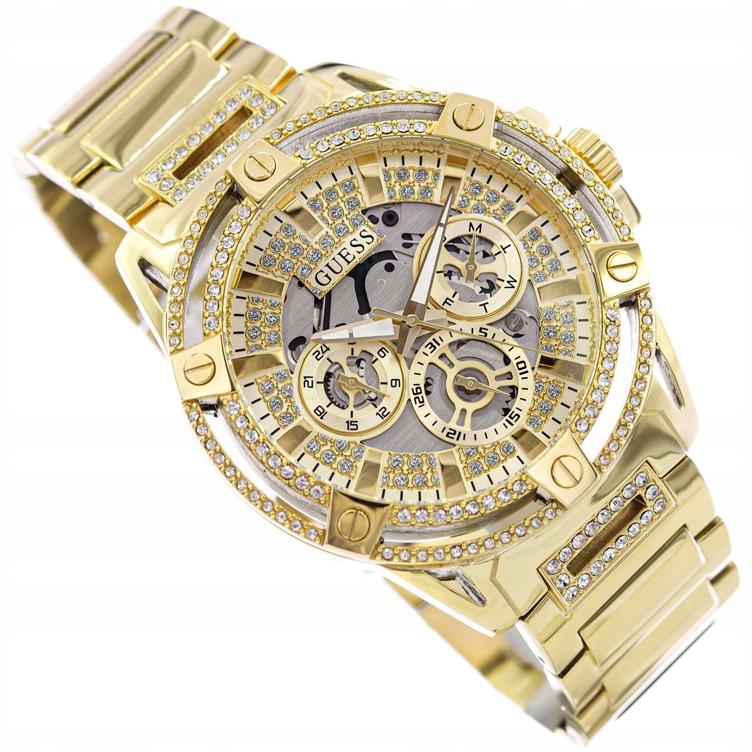MEN'S WATCH GUESS GW0497G2 KING GOLD WITH ZIRCONS FASHION