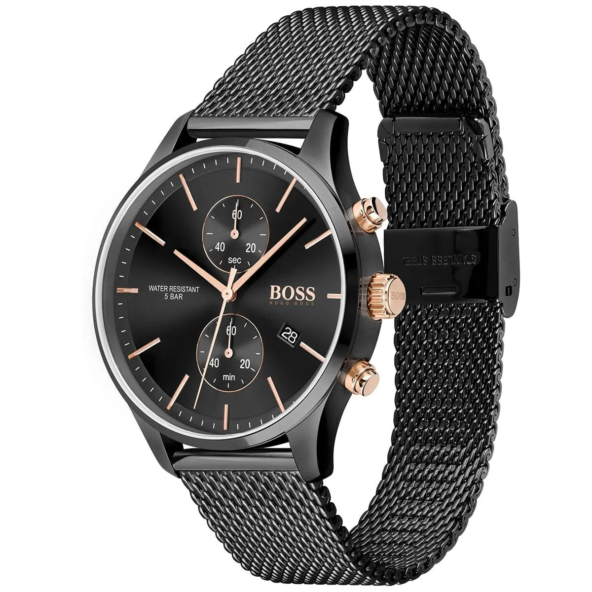 MEN'S WATCH HUGO BOSS 1513811 ASSOCIATE BLACK + BOX Brand Hugo Boss