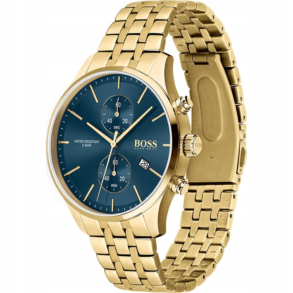 MEN'S WATCH HUGO BOSS 1513841 ASSOCIATE GOLD + BOX Brand Hugo Boss