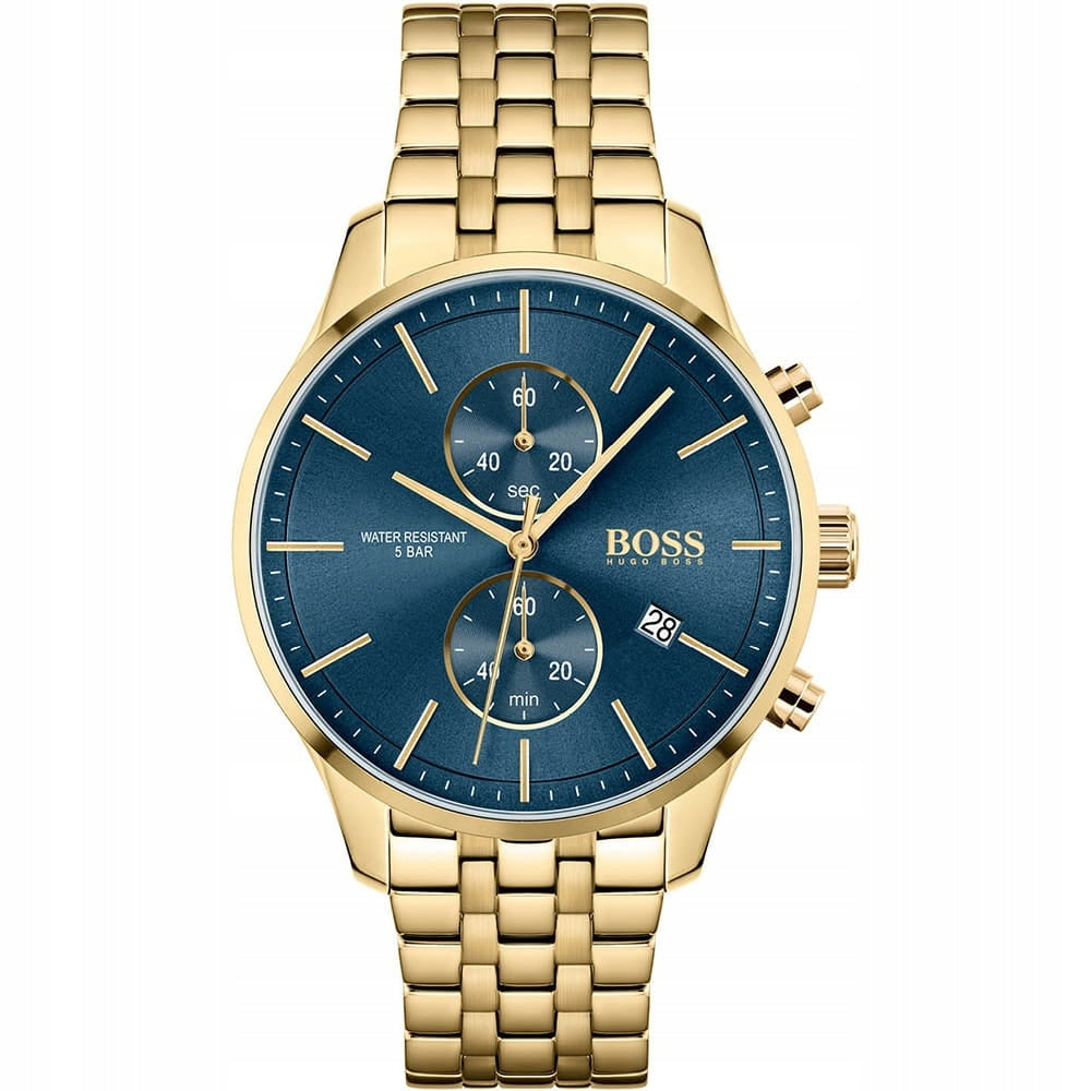 MEN'S WATCH HUGO BOSS 1513841 ASSOCIATE GOLD + BOX
