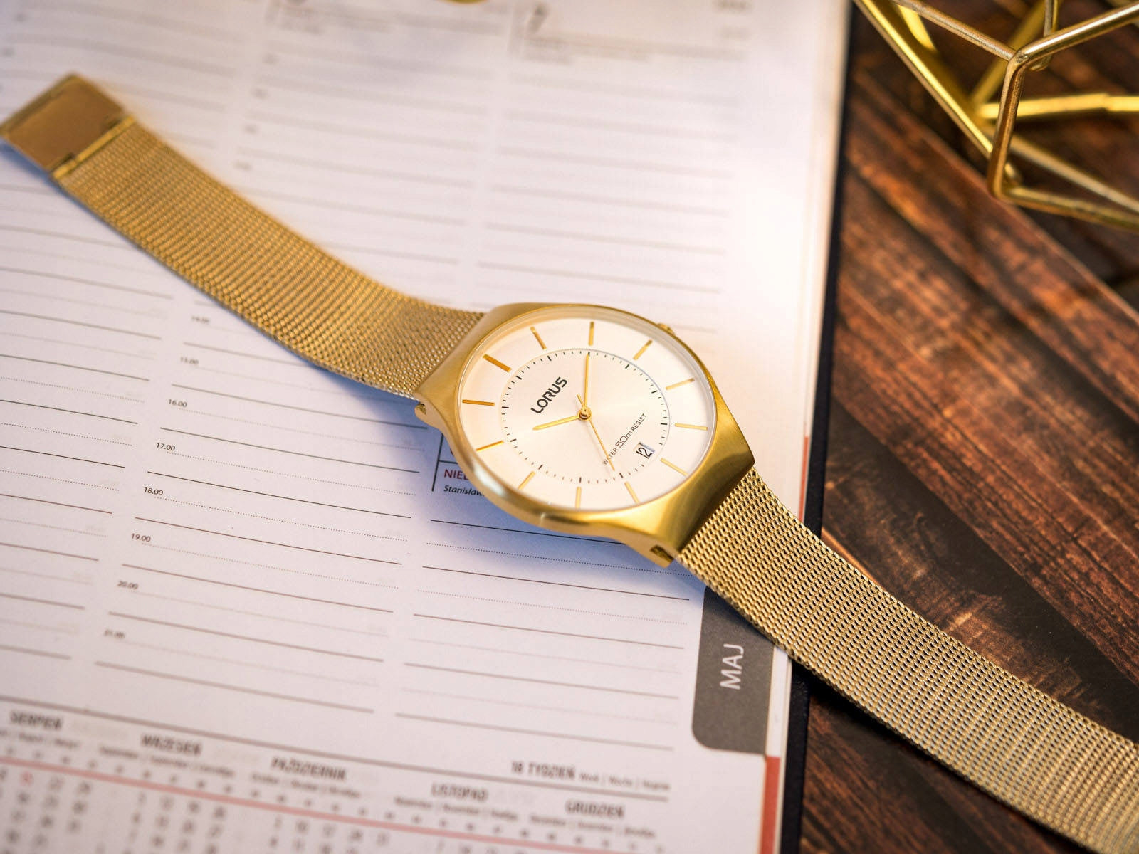 MEN'S WATCH LORUS RS988BX9 GOLD CLASSIC Brand Lorus