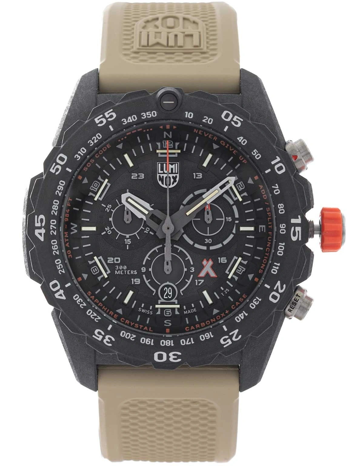 MEN'S WATCH LUMINOX XB.CG49 BEAR GRILLES SURVIVAL CHRONO DIVER BEIGE Strap color beige