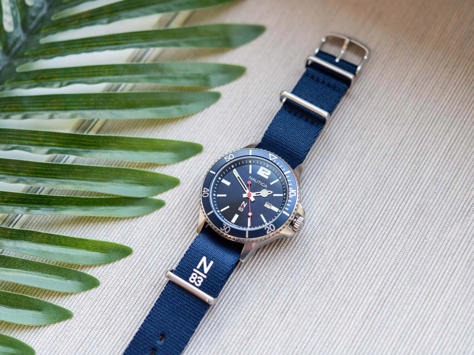 MEN'S WATCH NAUTICA NAPABS904 N83 ACCRA BEACH ON BAR DATE NEOBRITE Packaging status original