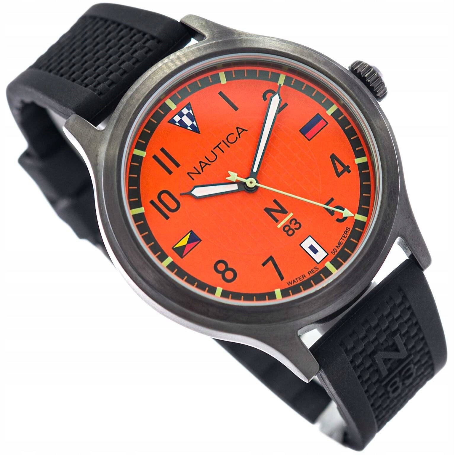 MEN'S WATCH NAUTICA NAPCFS915 N83 CRISSY FIELD BLACK ON NEOBRITE STRAP