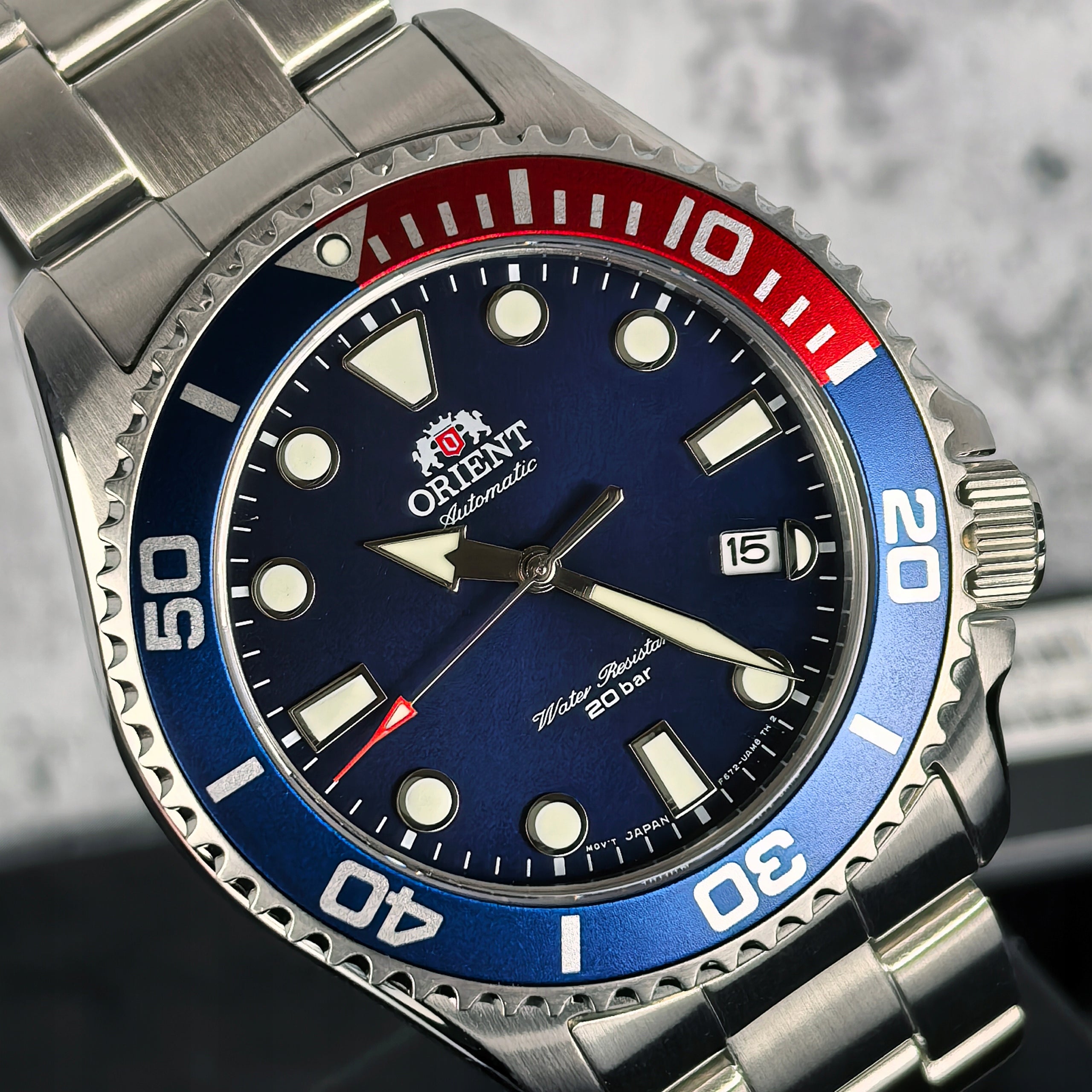MEN'S WATCH ORIENT TRITON AUTOMATIC RA-AC0K03L10B DIVER BRACELET Brand Orient