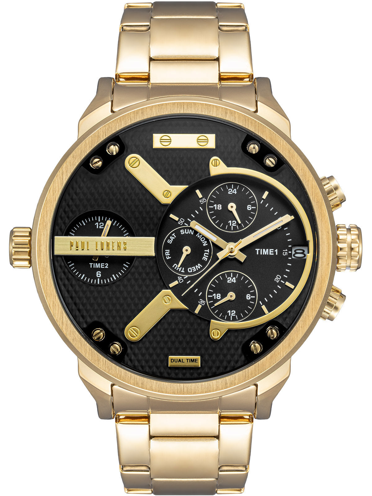 MEN'S WATCH PAUL LORENS - PL20021B-1D1 + BOX + ENGRAVING