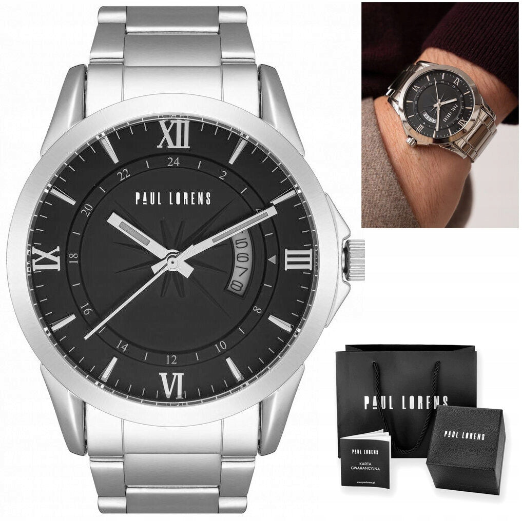 MEN'S WATCH PAUL LORENS - PL3844B3-1C1 + BOX +GRAWER