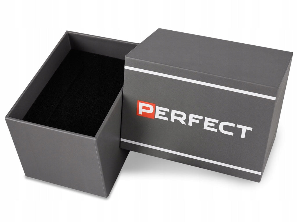 MEN'S WATCH PERFECT MOIRIS +BOX +GRAWER chronograph steel date Brand Perfect