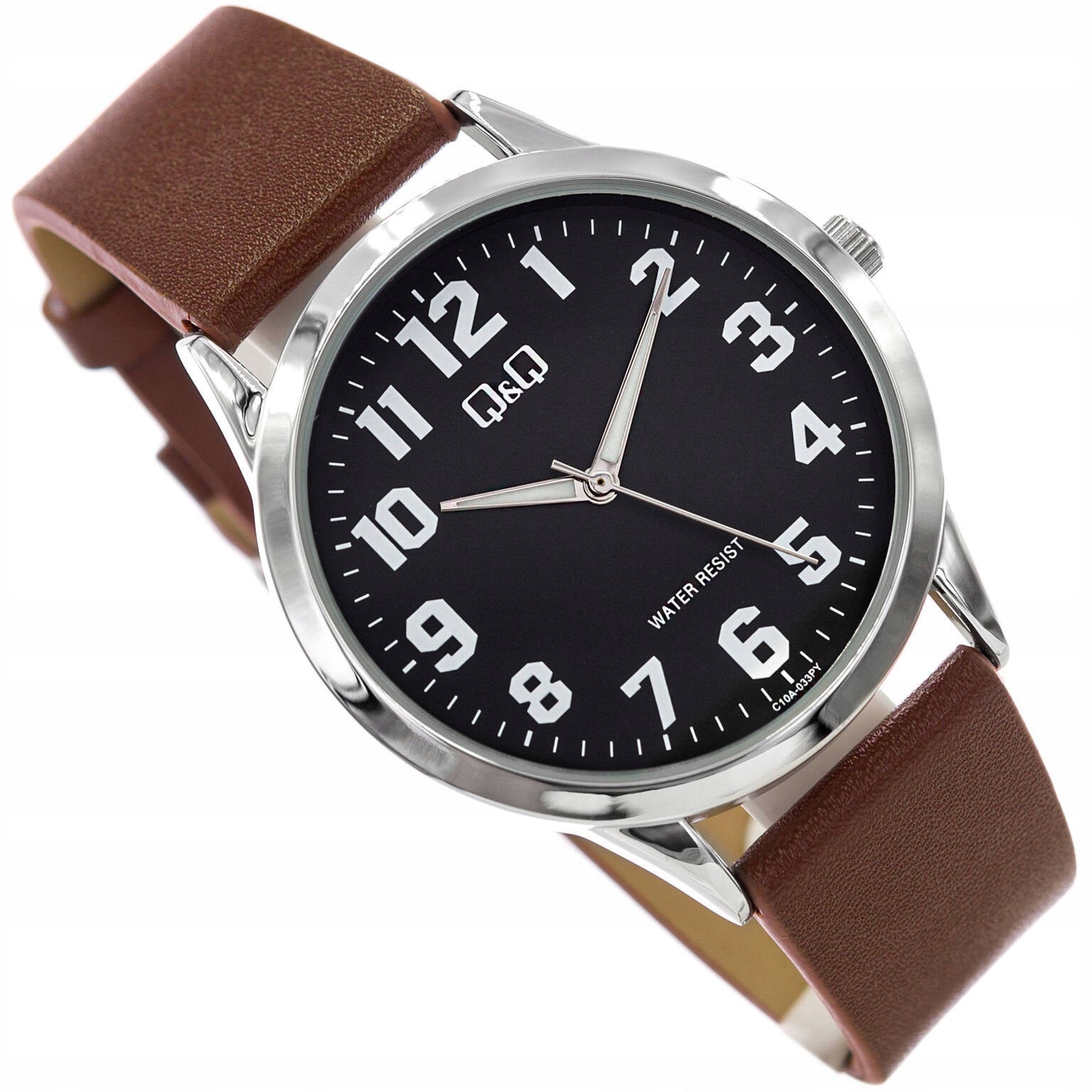 MEN'S WATCH QQ C10A-033PY BROWN CLASSIC READABLE