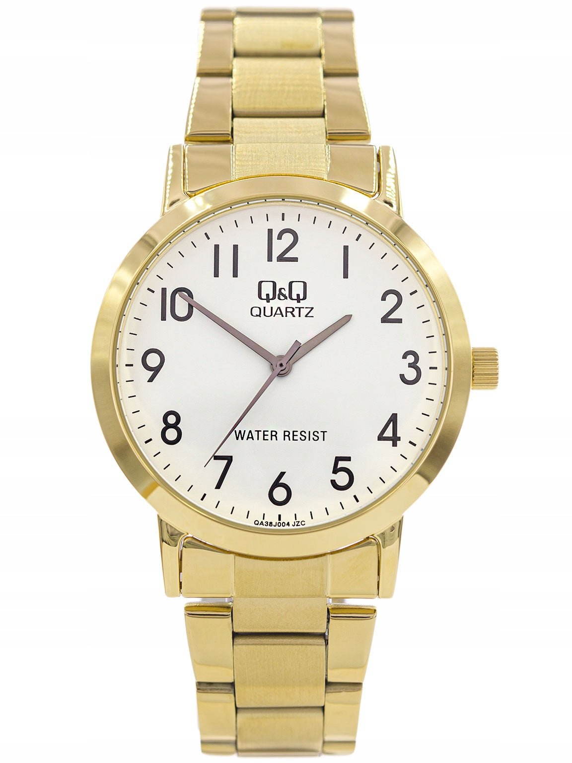 MEN'S WATCH QQ QA38J004Y GOLD ON BRACELET CLASSIC FOR SENIOR Brand Q&Q