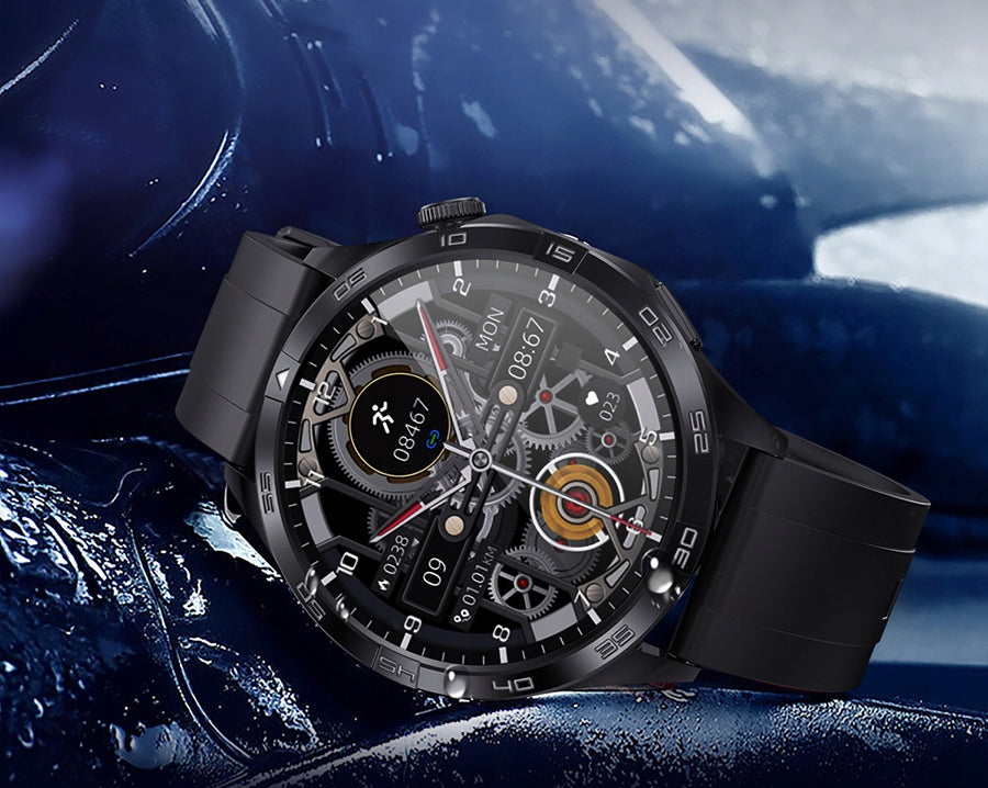 MEN'S WATCH SMARTWATCH ACTIVE PULSE O2 ECG BLOOD PRESSURE MONITOR Polish Color black