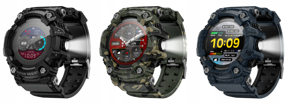 MEN'S WATCH SMARTWATCH LOKMAT GT WATERPROOF TALK PRESSURE PL MENU Packaging status original