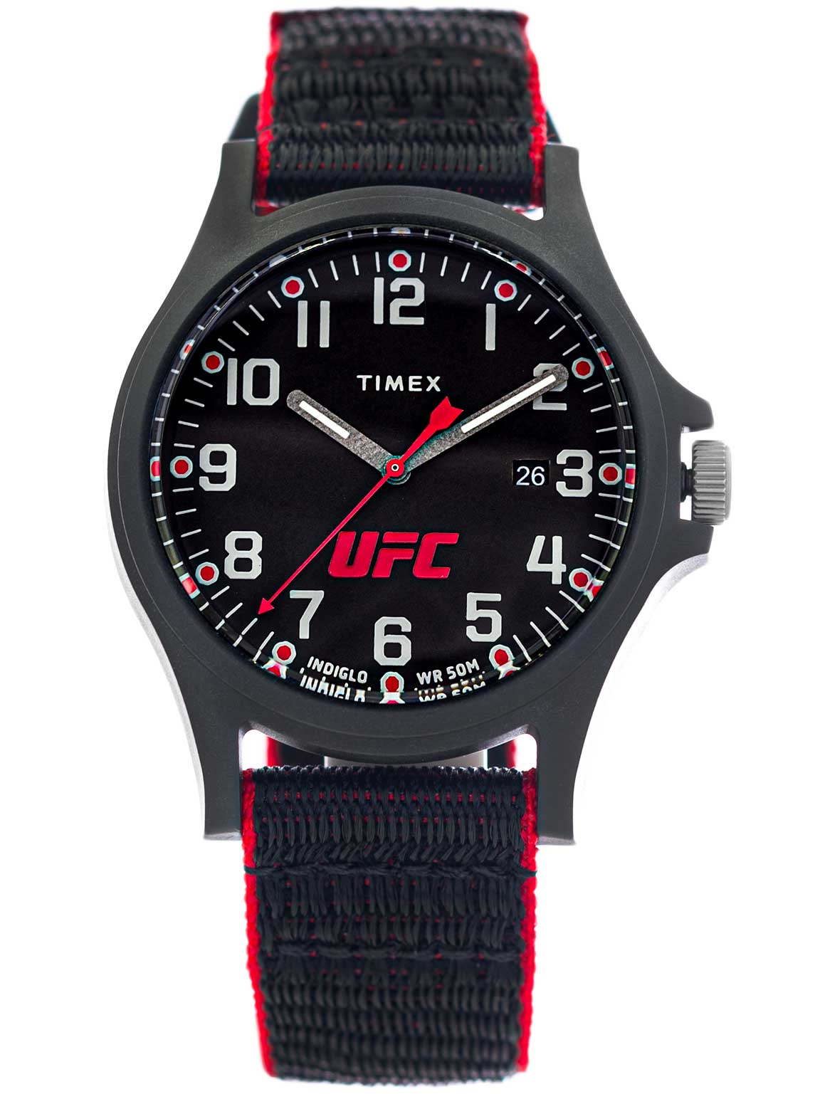 MEN'S WATCH TIMEX TW2V55000 UFC WITH INDIGLO SPORTS DATE ON STRAP Brand Timex