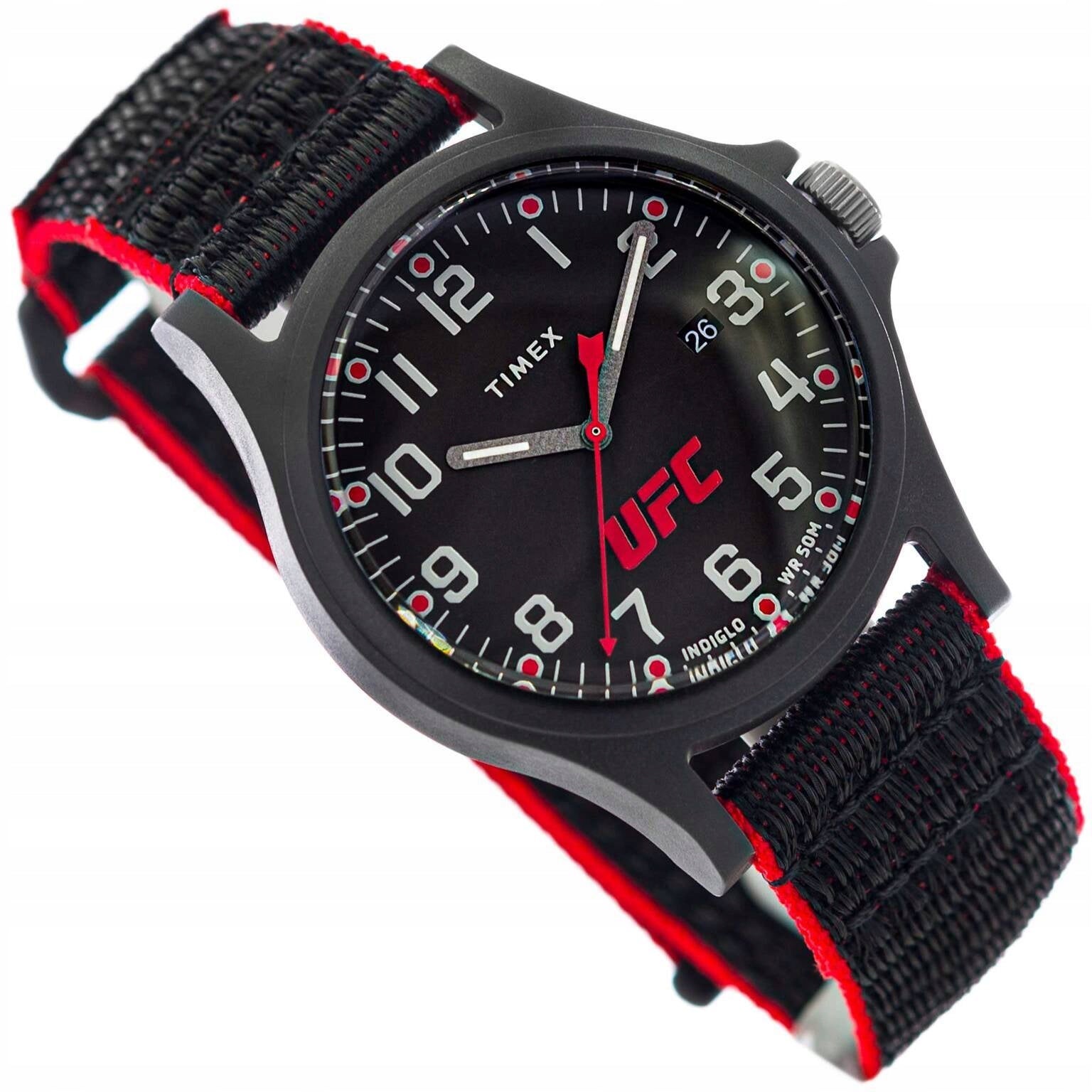MEN'S WATCH TIMEX TW2V55000 UFC WITH INDIGLO SPORTS DATE ON STRAP