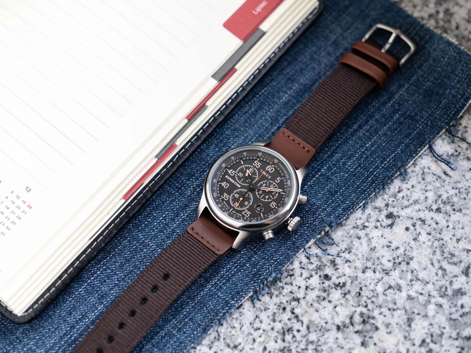 MEN'S WATCH TIMEX TW4B26800 EXPEDITION BROWN CHRONOGRAPH 100M Manufacturer code TW4B26800