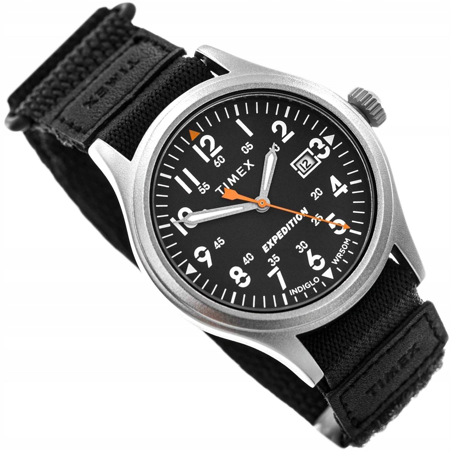 MEN'S WATCH TIMEX TW4B29600 EXPEDITION SCOUT BLACK ON INDIGLO STRAP 50M