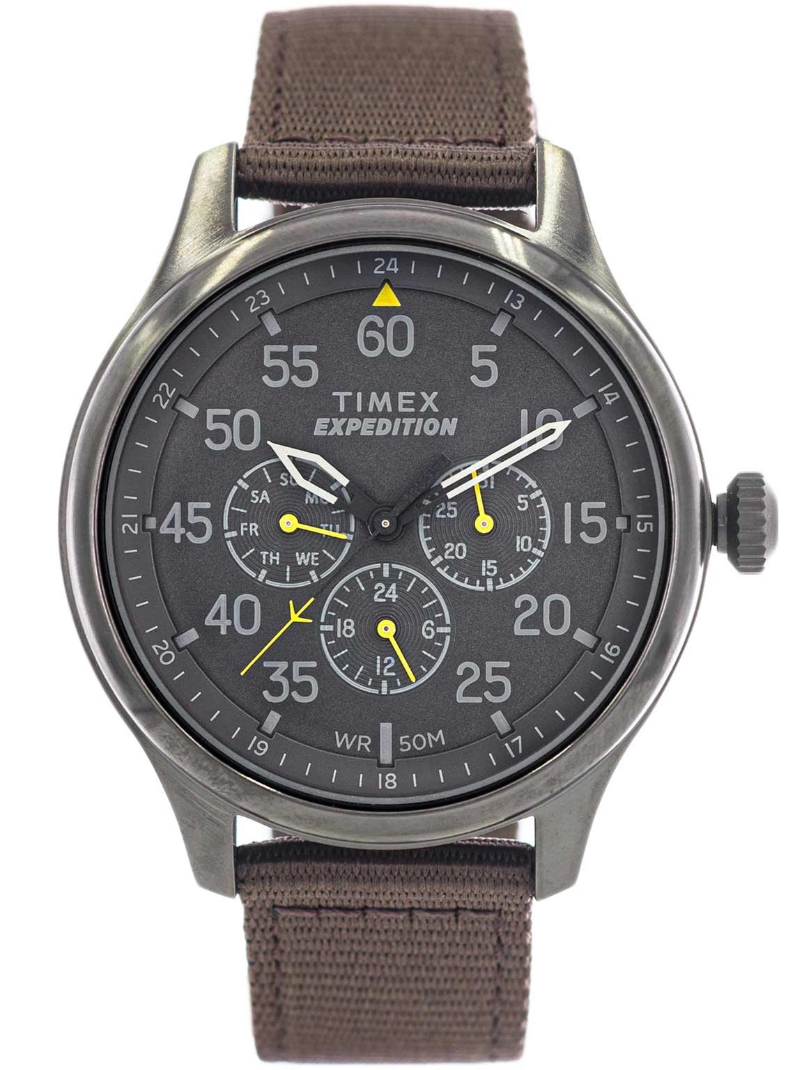 MEN'S WATCH TIMEX TW4B30900 EXPEDITION BROWN ON MULTIDATA STRAP Packaging status original