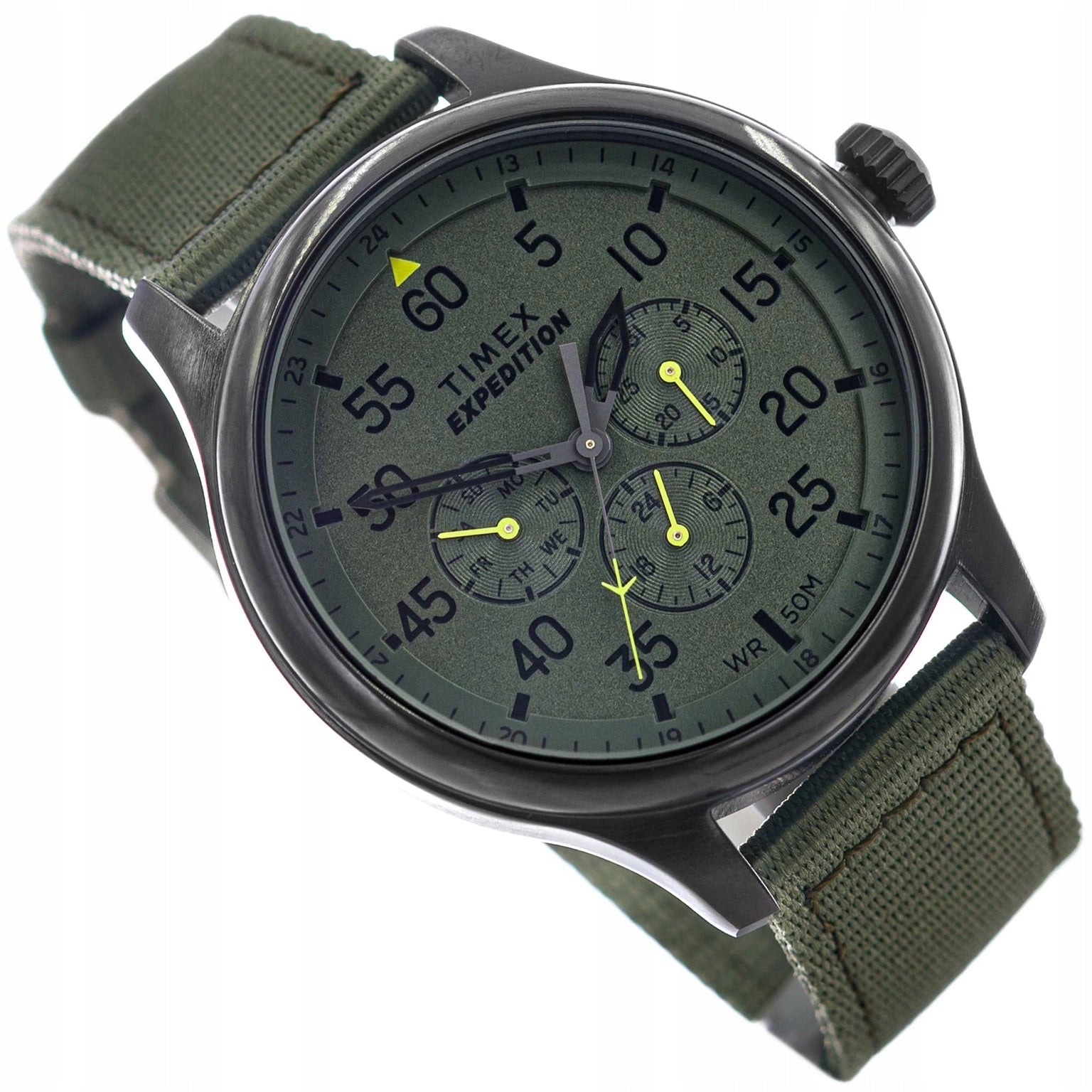 MEN'S WATCH TIMEX TW4B31000 EXPEDITION GREEN ON MULTIDATA STRAP