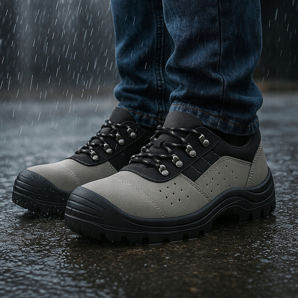 MEN'S WORK SHOES LIGHTWEIGHT LEATHER SAFETY SHOES WITH TOE CAP S1 R.40 Manufacturer code BUTY ROBOCZE SKÓRZANE Z NOSKIEM S1 PÓŁBUTY