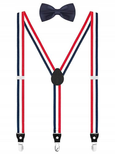 MEN'S YOUTH HARNESS WITH BOW TIE SET 2IN1 FOR WEDDING PARTY